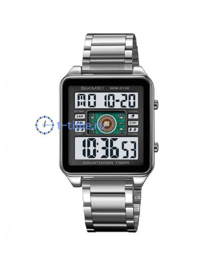 Skmei 2136SIWT silver/ white