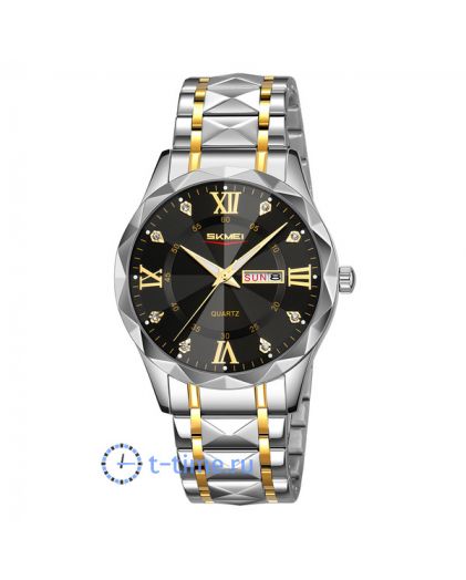 Skmei 9369TGDBK silver/gold/black