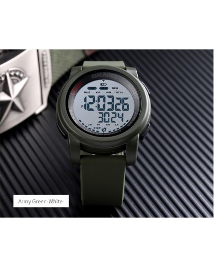 Часы SKMEI 1469AGWT army green/white