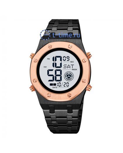 Skmei 2073BKRGWT black/rose gold-white