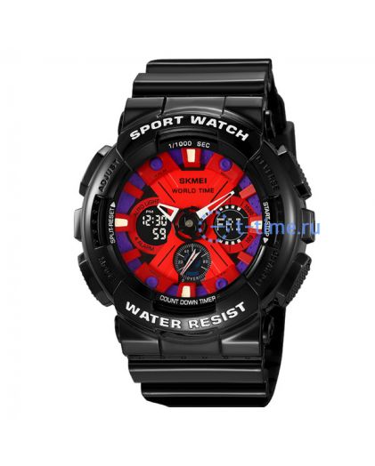 Skmei 2118BKBU black/blue-light case