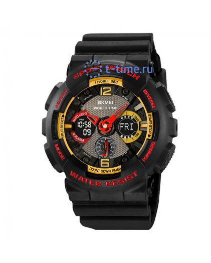 Skmei 2118BKRD black/red-matte case