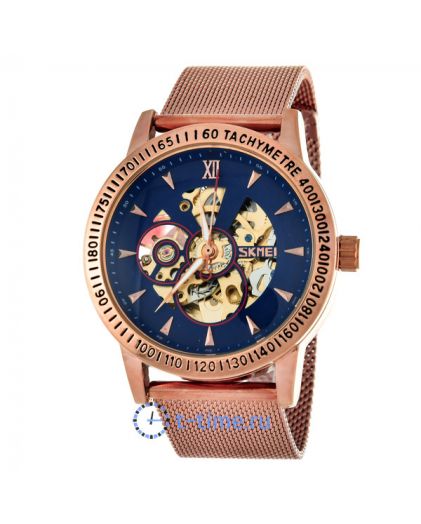 Часы SKMEI 9216RGBU rose gold/blue