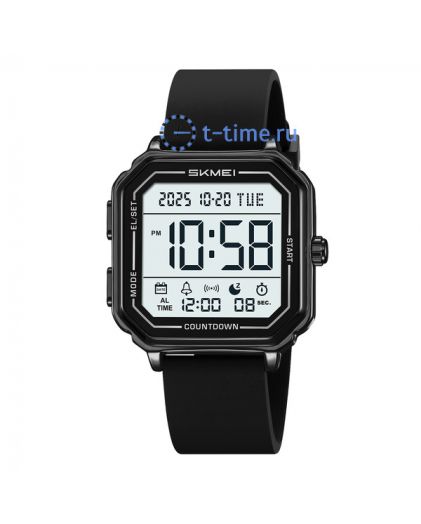 Skmei 2559PBK black(silica gel strap)