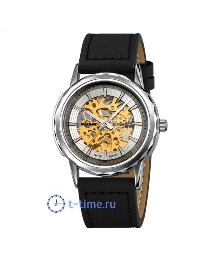 Skmei M035LSIBK silver/black-leather