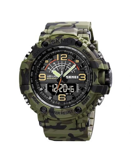 Skmei 1617CMGN amry green camouflage