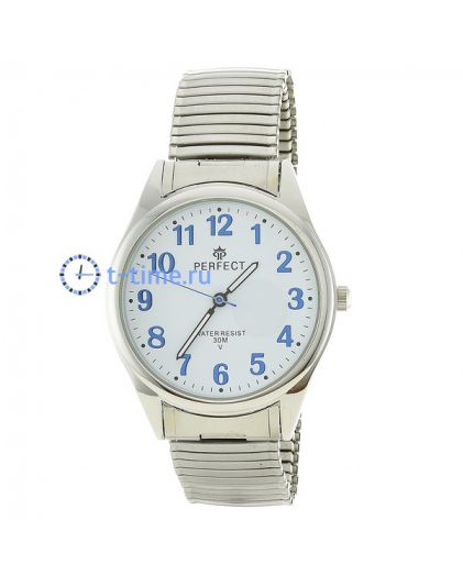 Часы PERFECT A4009D корп-хр циф - бел с син резинка