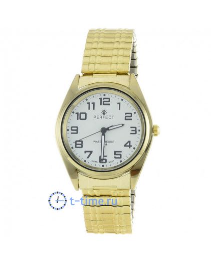 Часы PERFECT X353G корп-желт циф-бел резинка