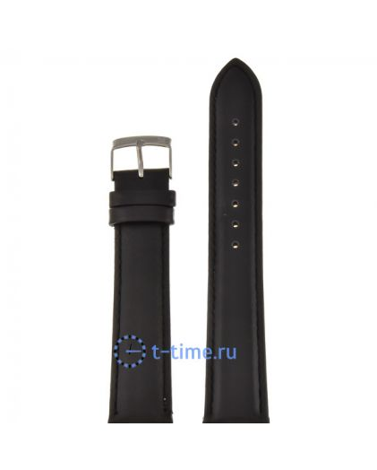 Modeno 20 мм чер с серебряной застежкой G001