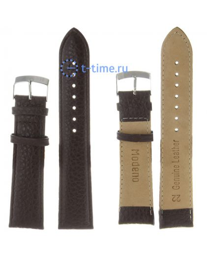 Ремешок Modeno 22 мм т.кор змея с серебряной застёжкой B001