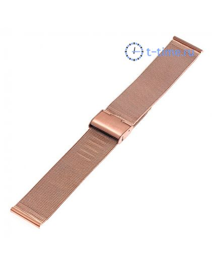 Браслет MESH05 22мм rose gold миланское плетение