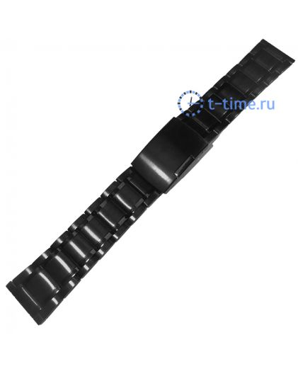 Браслет INOX Plus N-412-24 Black черный 24 мм