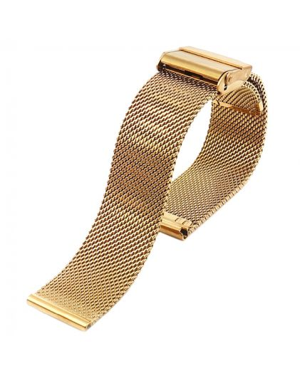 Браслет для часов TIOTIME B376-175-18G 18 мм миланское плетение желтое золото
