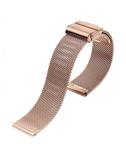 Браслет для часов TIOTIME B374-175-16R 16 мм миланское плетение розовое золото