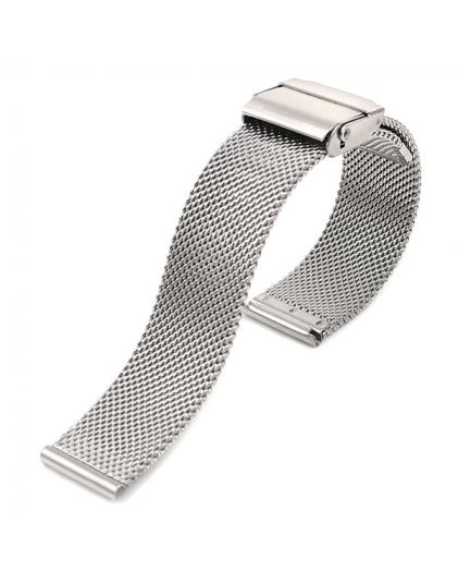 Браслет для часов TIOTIME B376-175-10S 10 мм миланское плетение серебристый