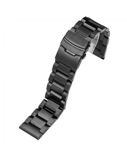 Браслет для часов TIOTIME B143-190-22B 22 мм литой матовый черный