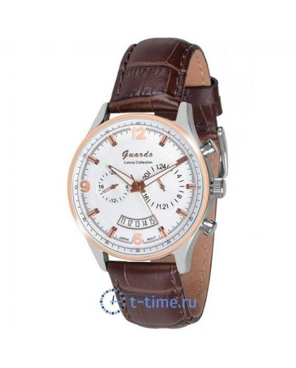 GUARDO S1394-1 корп-хр циф-бел обод-роз рем-кор