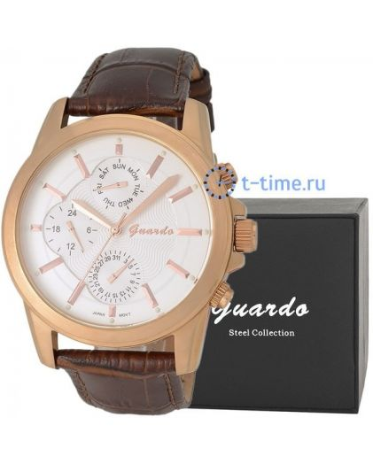 Часы GUARDO S00484 корп-роз циф-сер рем кор