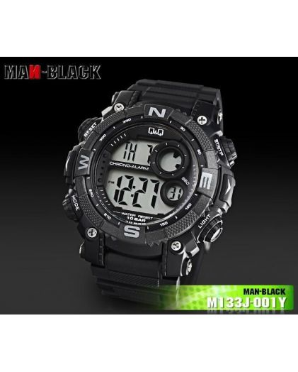 Часы Q&Q M133J001Y (M133-001)