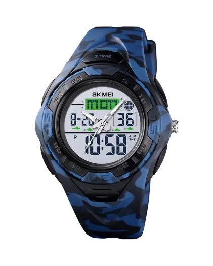 SKMEI 1539 dark blue camouflage