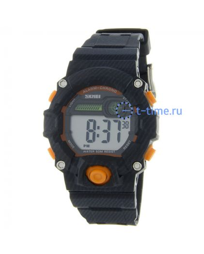 SKMEI 1484 denim blue orange