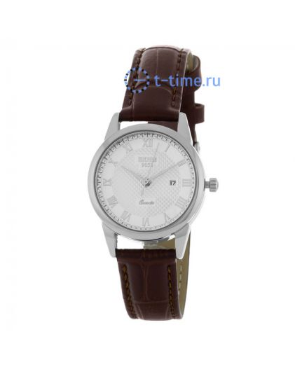 Skmei 9058LSIWTBN-S brown band white dail (lady)