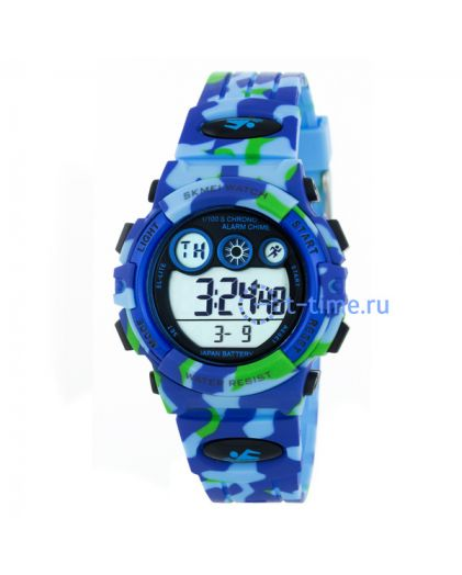 Skmei 1547CMLTBU light blue camouflage