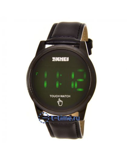 SKMEI 1684LBK black leather