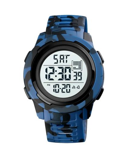 SKMEI 1731CMBUWT blue camo/white