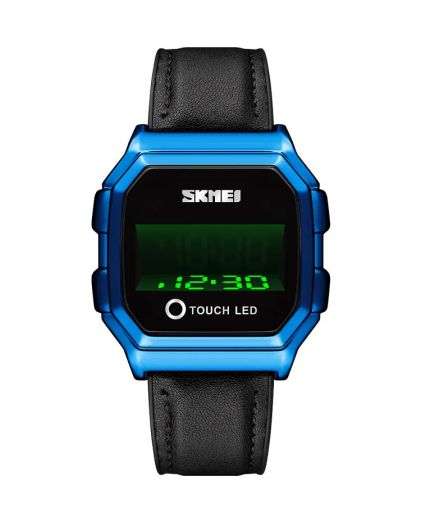 SKMEI 1650LBU blue leather