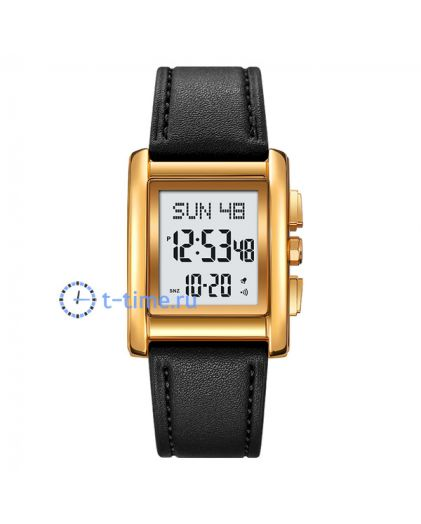 Skmei 2228LGDBK gold/ black-leather