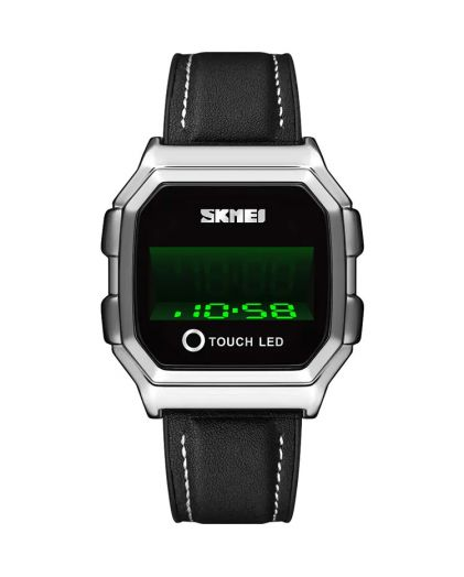 SKMEI 1650LSI silver-Leather