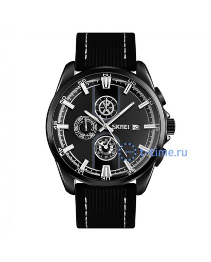 Skmei 9181LBK black leather