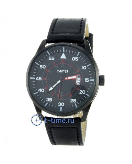 SKMEI 9113 black brown band t time.ru