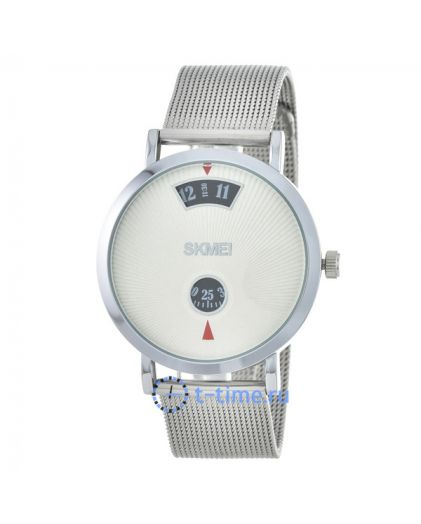 SKMEI 1489SSI silver steel belt