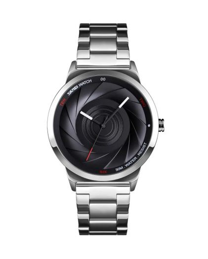 SKMEI 9210SIBK-B silver/black men size