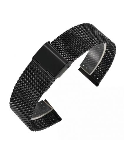 Браслет TIOTIME B368-180-24B 24 мм сетка черный