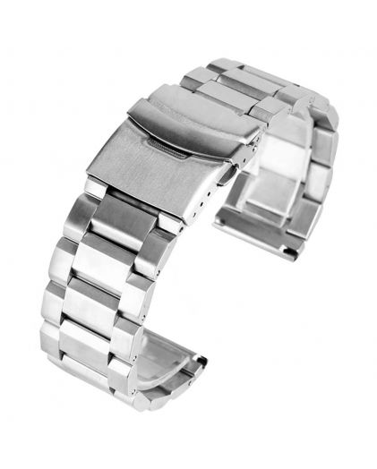 Браслет TIOTIME B143-190-18S 18 мм литой матовый серебристый