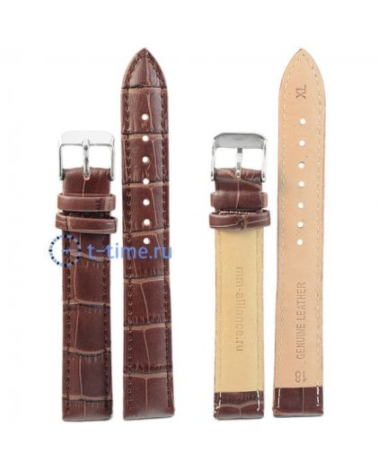 Ремешок для часов MM-ALLIANCE S-01, 18 р-р, d.brn, XL