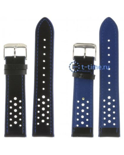 Ремешок KMV S-02, 22 р-р, black-blue, L