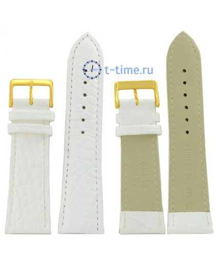 Ремешок Nagata 24 мм бел croco
