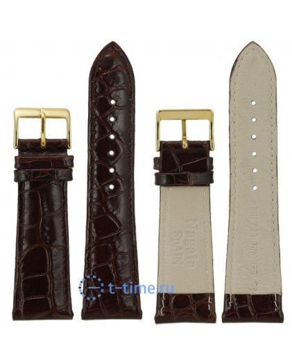Ремешок для часов Nagata 24 мм бордо croco
