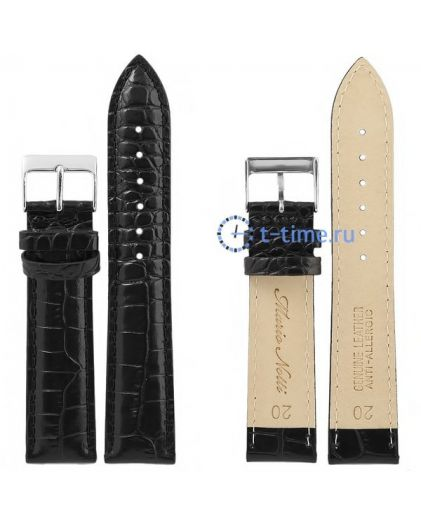 Ремешок MARIO NOTTI S-09, 20 р-р, Nero, L