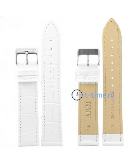 Ремешок для часов KMV S-11, 20 р-р, бел, L