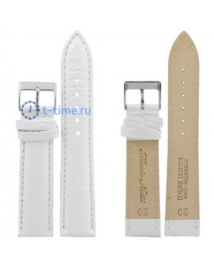 Ремешок MARIO NOTTI S-09, 20 р-р, White, L