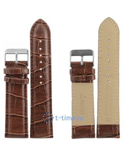 Ремешок для часов 22 мм 725 croco корич