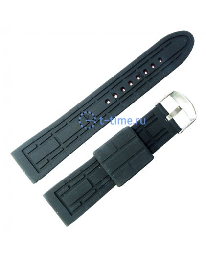 Ремешок T23522 для часов 22мм черный Silicon black