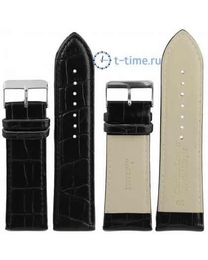 Ремешок для часов 30 мм 725 croco чер
