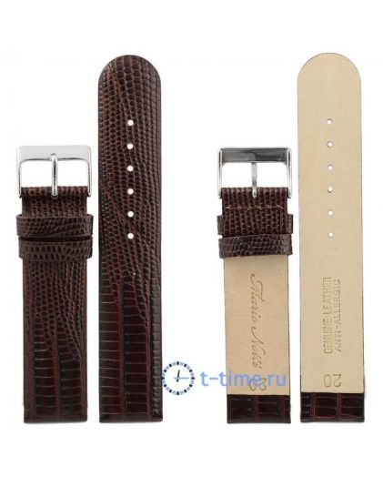 Ремешок MARIO NOTTI S-11, 20 р-р, L.Brown
