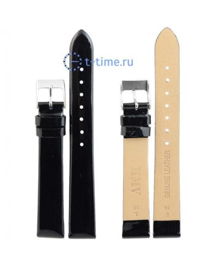 Ремешок KMV S-13, 16 р-р, чер (лак), L
